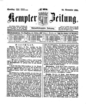 Kemptner Zeitung Samstag 23. November 1861