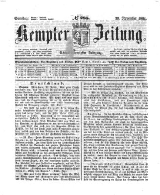 Kemptner Zeitung Samstag 30. November 1861