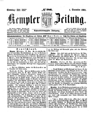 Kemptner Zeitung Sonntag 1. Dezember 1861