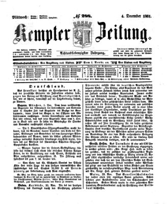 Kemptner Zeitung Mittwoch 4. Dezember 1861