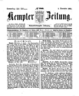 Kemptner Zeitung Donnerstag 5. Dezember 1861