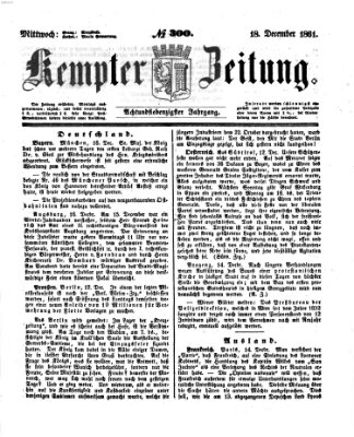 Kemptner Zeitung Mittwoch 18. Dezember 1861