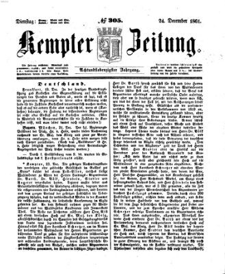 Kemptner Zeitung Dienstag 24. Dezember 1861