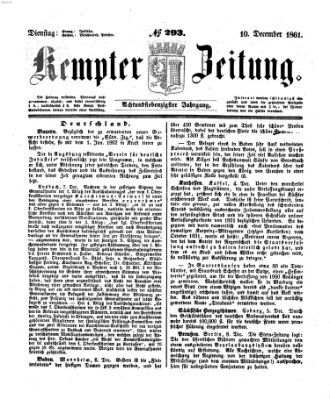 Kemptner Zeitung Dienstag 10. Dezember 1861