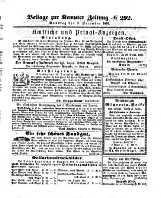 Kemptner Zeitung Sonntag 8. Dezember 1861