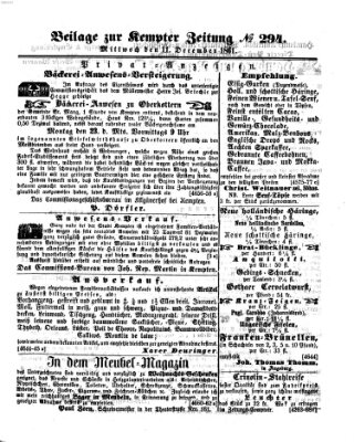 Kemptner Zeitung Mittwoch 11. Dezember 1861