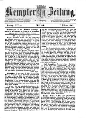 Kemptner Zeitung Freitag 7. Februar 1862