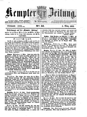 Kemptner Zeitung Mittwoch 5. März 1862