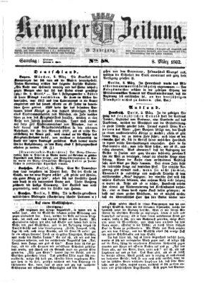 Kemptner Zeitung Samstag 8. März 1862