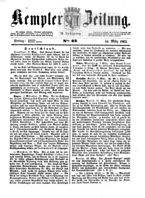 Kemptner Zeitung Freitag 14. März 1862