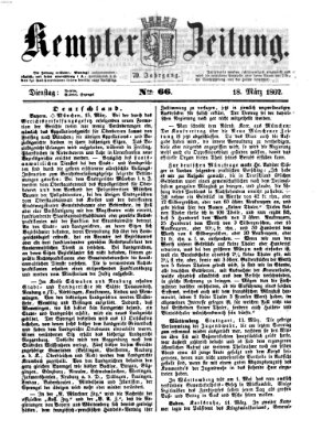 Kemptner Zeitung Dienstag 18. März 1862