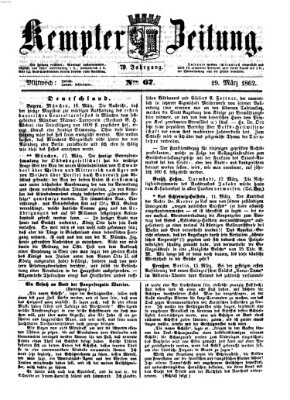 Kemptner Zeitung Mittwoch 19. März 1862