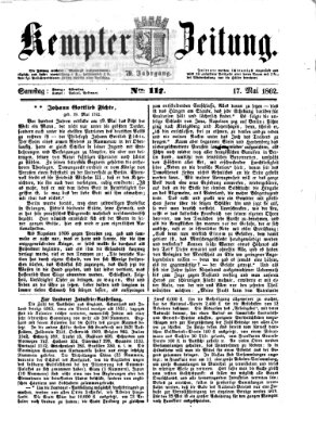 Kemptner Zeitung Samstag 17. Mai 1862