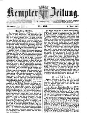 Kemptner Zeitung Mittwoch 4. Juni 1862