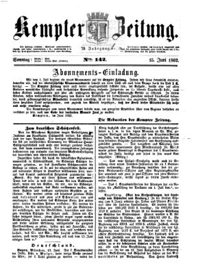 Kemptner Zeitung Sonntag 15. Juni 1862