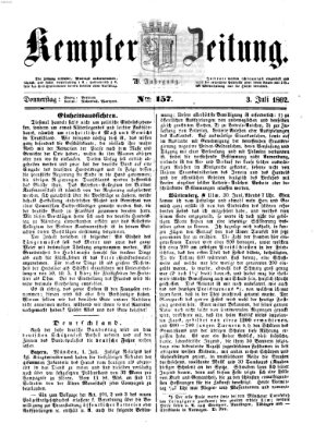 Kemptner Zeitung Donnerstag 3. Juli 1862