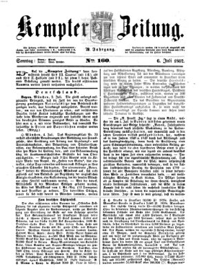 Kemptner Zeitung Sonntag 6. Juli 1862