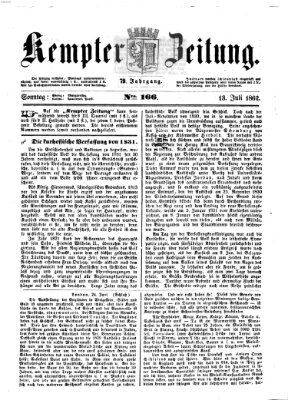 Kemptner Zeitung Sonntag 13. Juli 1862