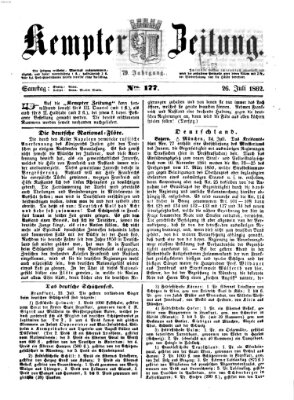 Kemptner Zeitung Samstag 26. Juli 1862