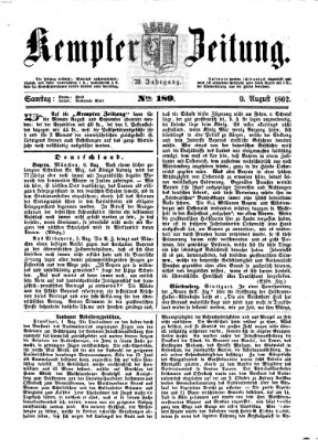 Kemptner Zeitung Samstag 9. August 1862