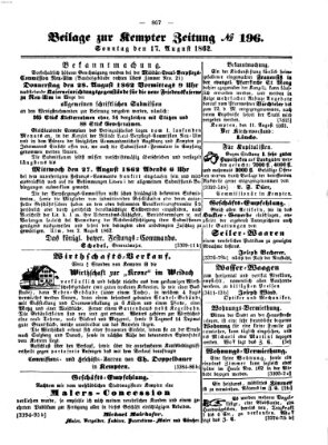 Kemptner Zeitung Sonntag 17. August 1862