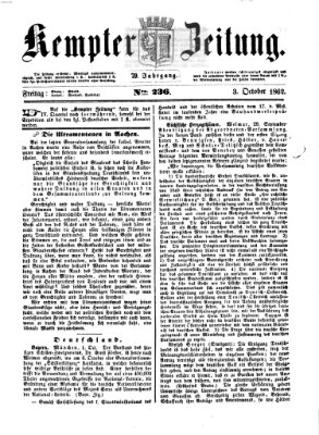 Kemptner Zeitung Freitag 3. Oktober 1862