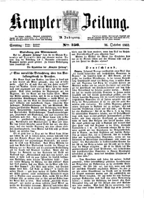 Kemptner Zeitung Sonntag 26. Oktober 1862