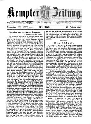 Kemptner Zeitung Donnerstag 30. Oktober 1862