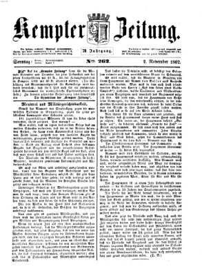 Kemptner Zeitung Sonntag 2. November 1862