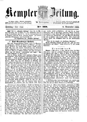 Kemptner Zeitung Sonntag 9. November 1862