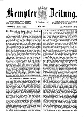 Kemptner Zeitung Donnerstag 13. November 1862