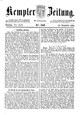 Kemptner Zeitung Dienstag 25. November 1862