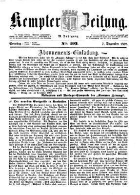 Kemptner Zeitung Sonntag 7. Dezember 1862