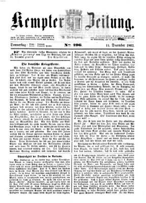 Kemptner Zeitung Donnerstag 11. Dezember 1862