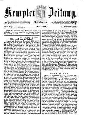 Kemptner Zeitung Samstag 13. Dezember 1862