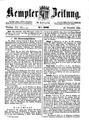 Kemptner Zeitung Dienstag 16. Dezember 1862