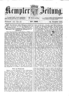 Kemptner Zeitung Mittwoch 24. Dezember 1862