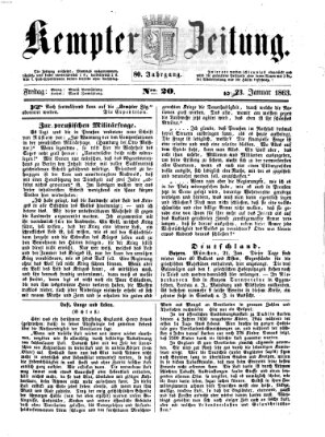 Kemptner Zeitung Freitag 23. Januar 1863