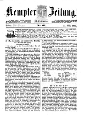 Kemptner Zeitung Freitag 13. März 1863