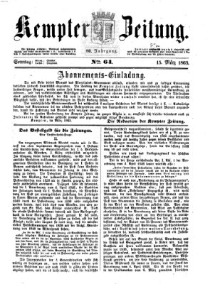 Kemptner Zeitung Sonntag 15. März 1863