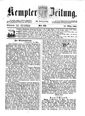 Kemptner Zeitung Mittwoch 25. März 1863