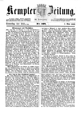 Kemptner Zeitung Donnerstag 7. Mai 1863