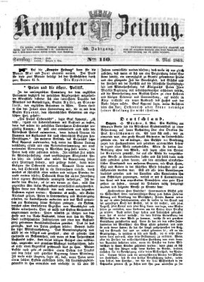 Kemptner Zeitung Samstag 9. Mai 1863