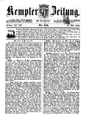 Kemptner Zeitung Freitag 15. Mai 1863