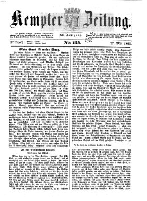 Kemptner Zeitung Mittwoch 27. Mai 1863