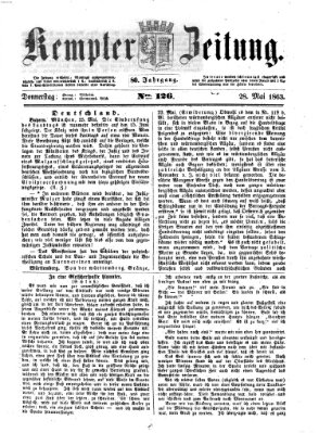 Kemptner Zeitung Donnerstag 28. Mai 1863