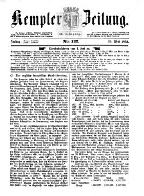 Kemptner Zeitung Freitag 29. Mai 1863