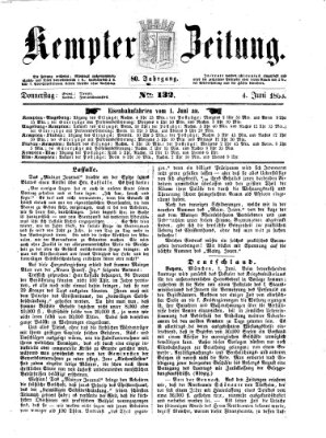 Kemptner Zeitung Donnerstag 4. Juni 1863