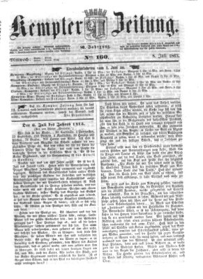 Kemptner Zeitung Mittwoch 8. Juli 1863