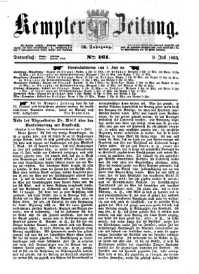 Kemptner Zeitung Donnerstag 9. Juli 1863